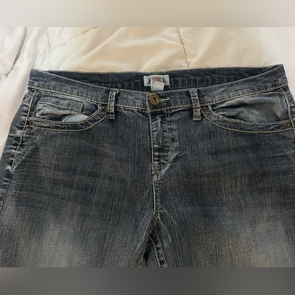 Vintage Y2K Mudd Jeans Stretch Size 15 Big Girls Youth Blue Denim Retro - Picture 2 of 5